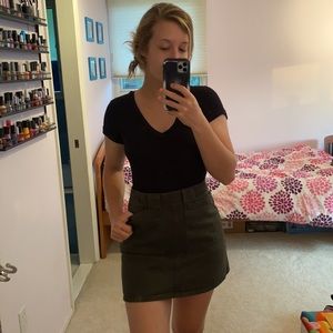 Urban outfitters BDG olive green mini skirt size S